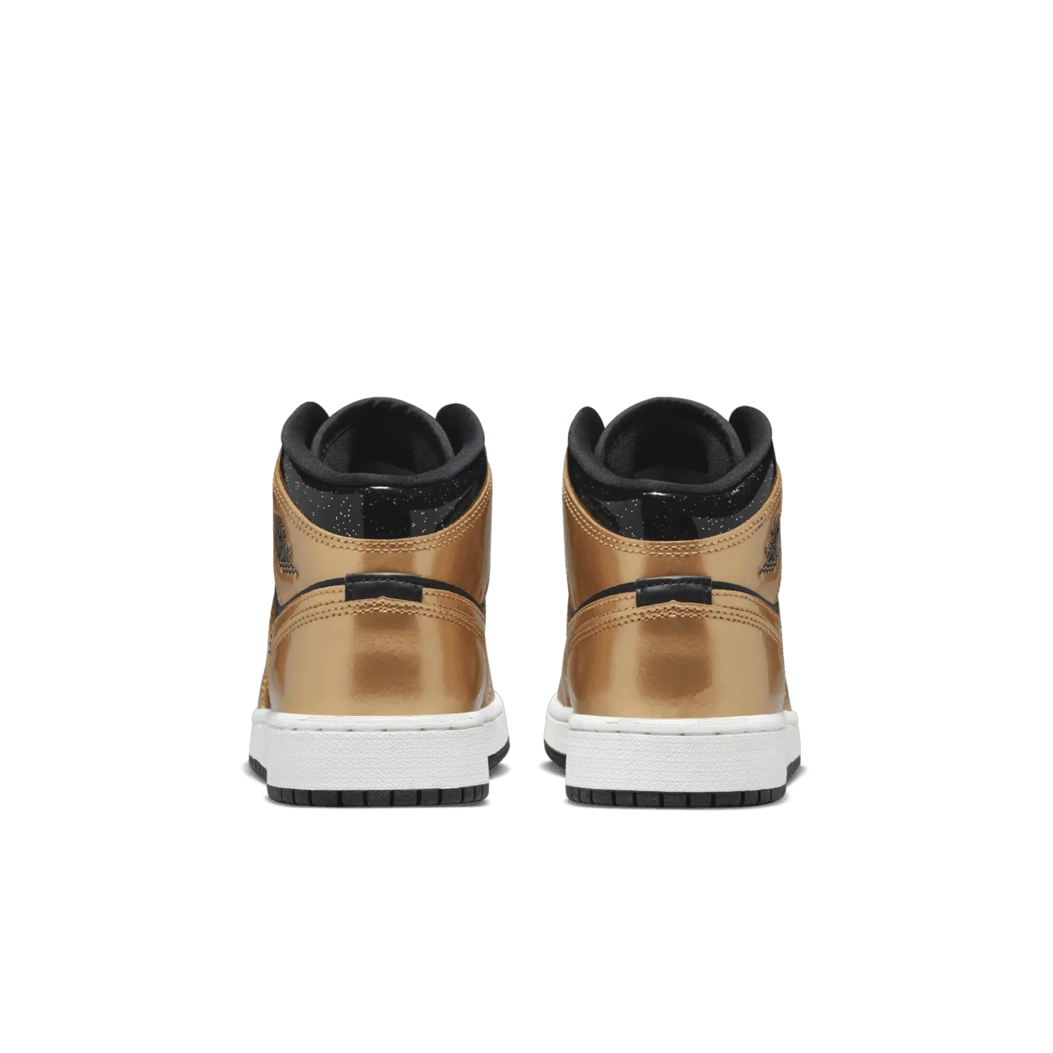 Jordan 1 Mid SE Glitter Black Metallic Gold (GS) image 5