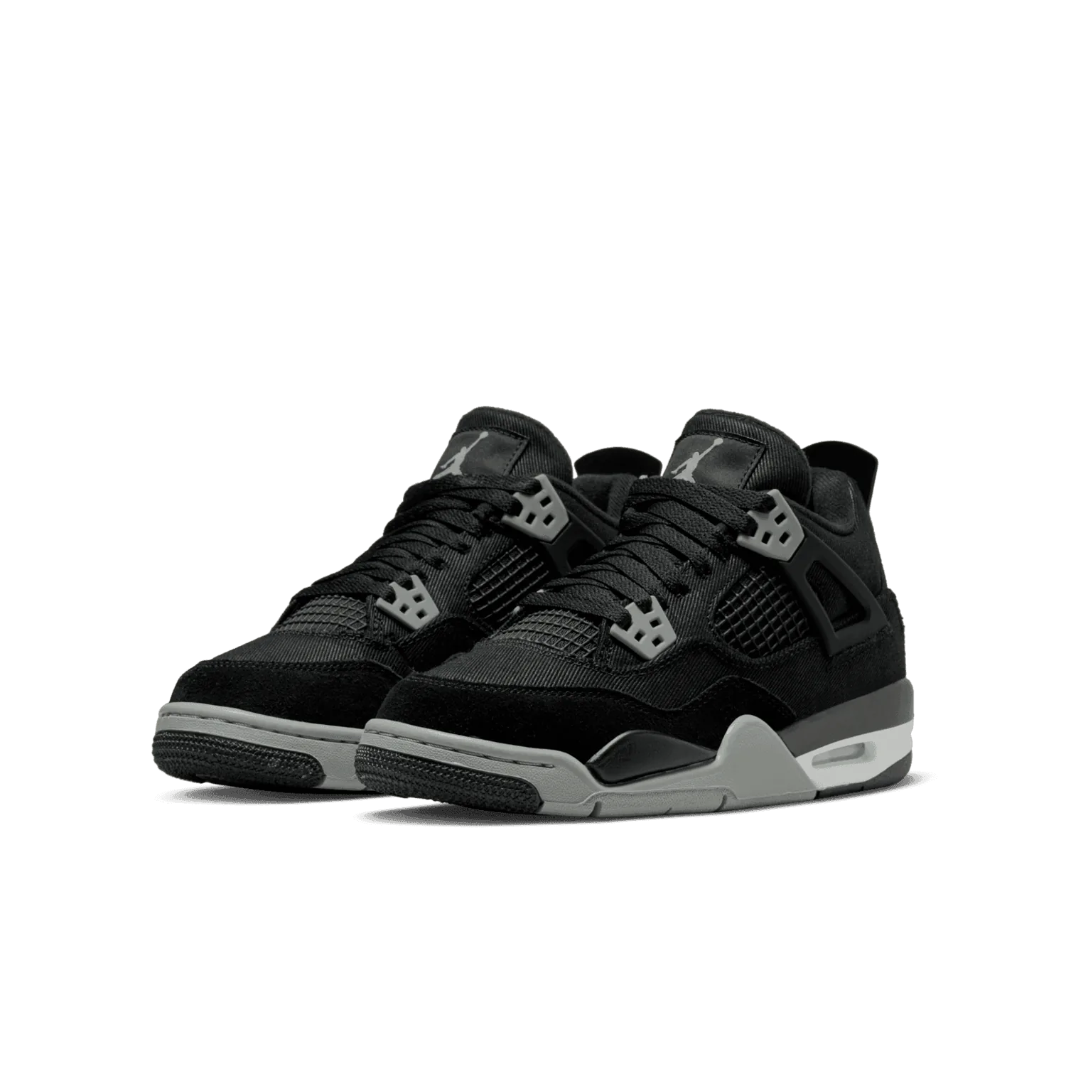 Air Jordan 4 Black Canvas (GS) image 4