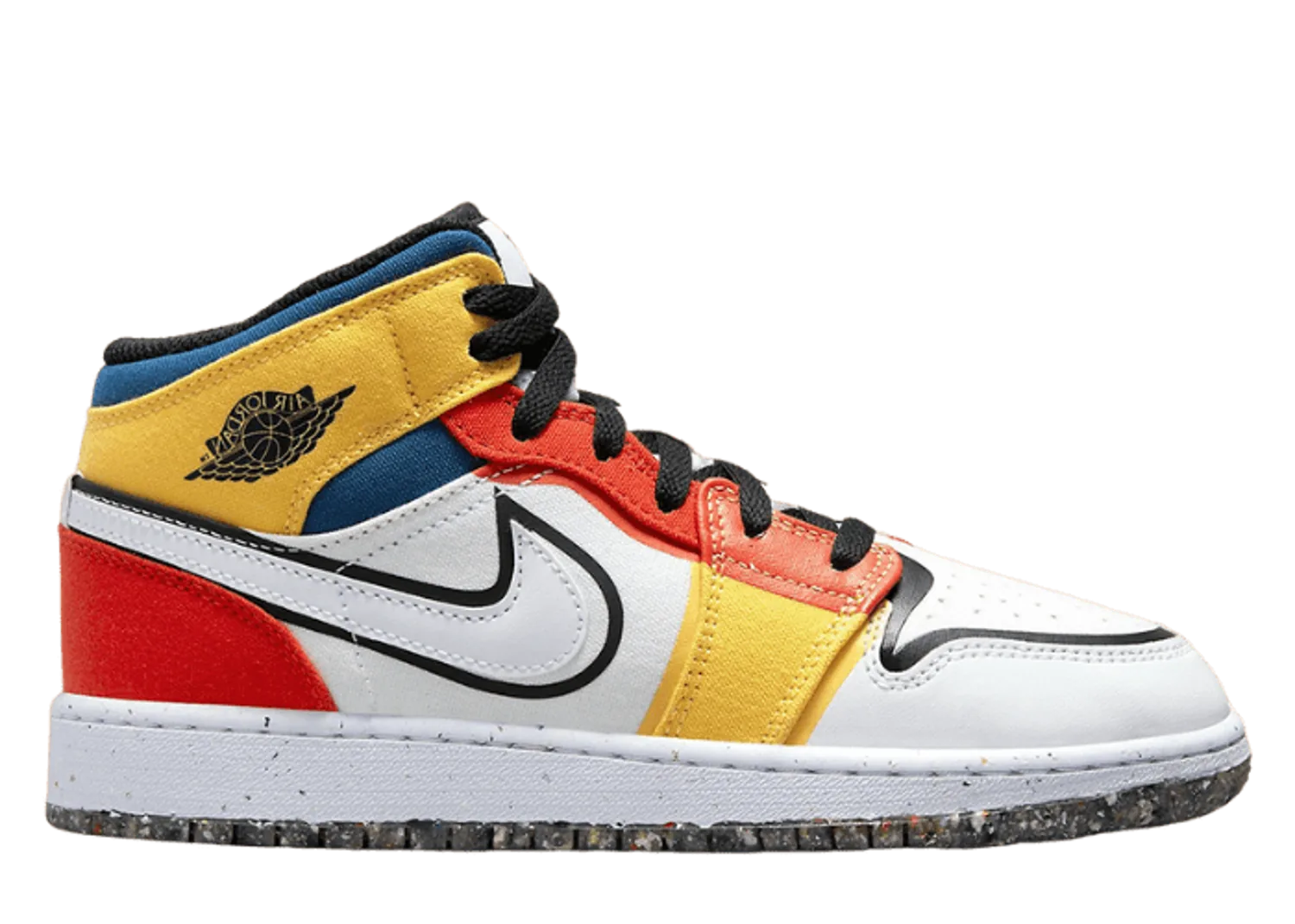 Air Jordan 1 Mid SE Multi-Color Canvas (GS)