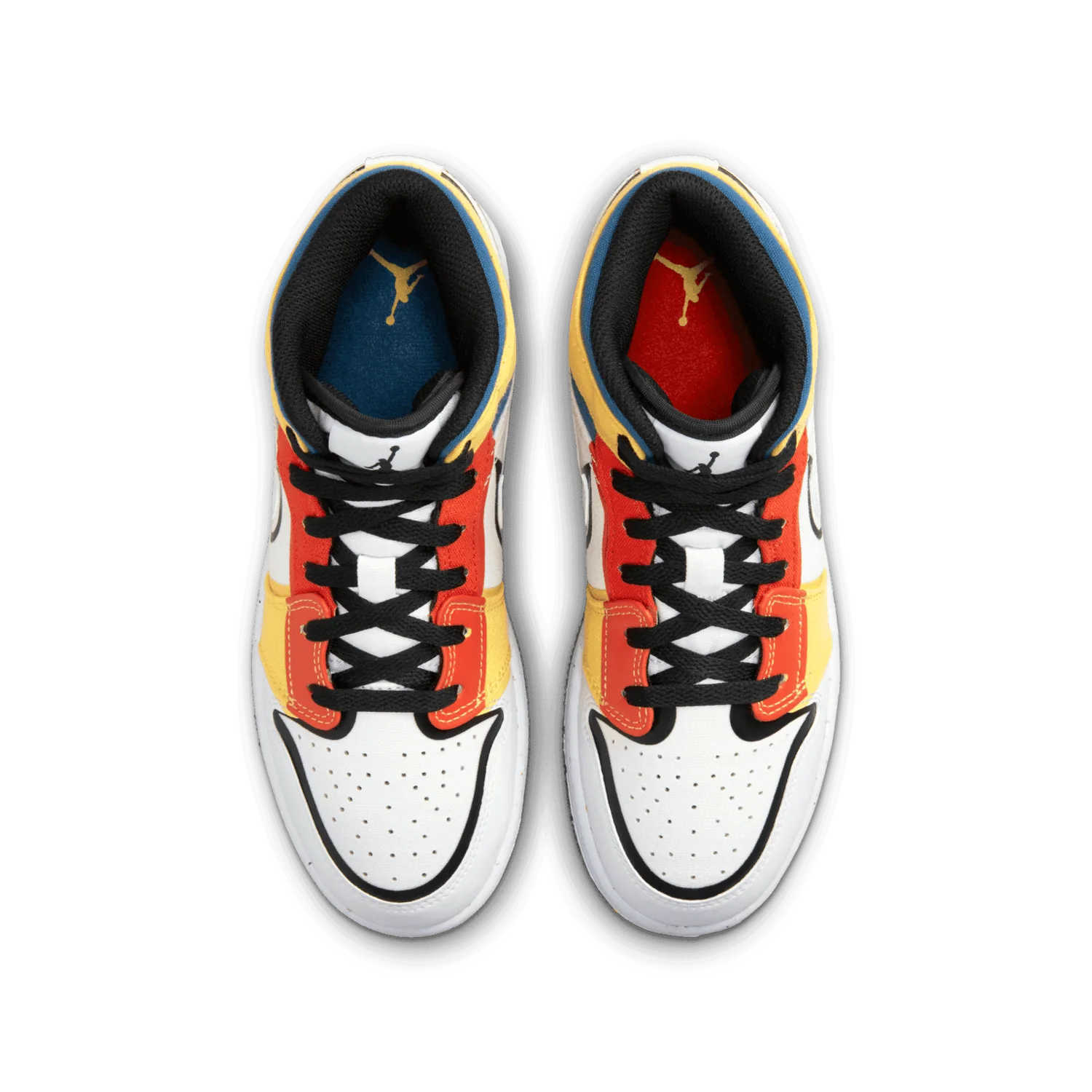 Air Jordan 1 Mid SE Multi-Color Canvas (GS) image 3