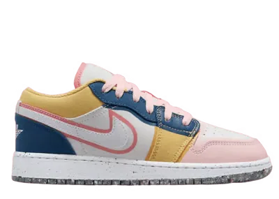 Air Jordan 1 Low SE Multi-Color Canvas (GS)