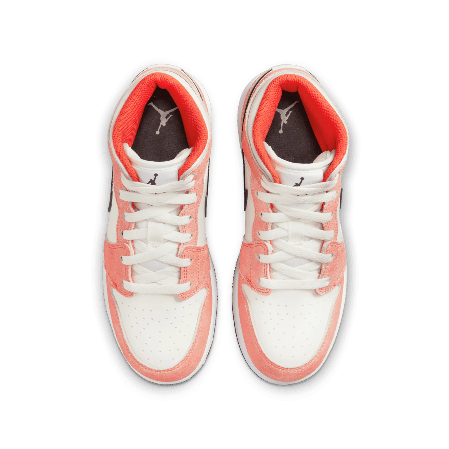 Air Jordan 1 Mid Orange Suede (GS) image 3