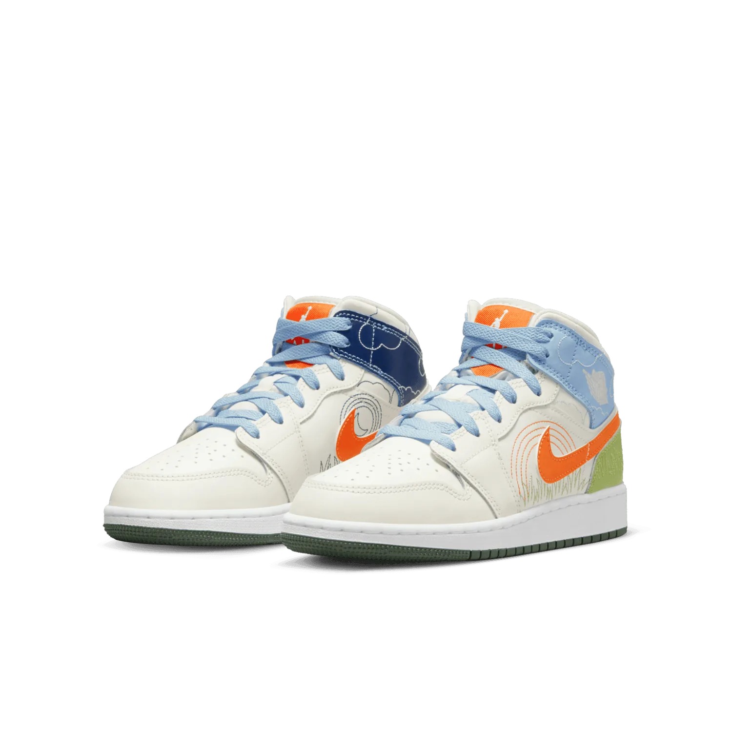 Jordan 1 Mid Stitch (GS) image 4