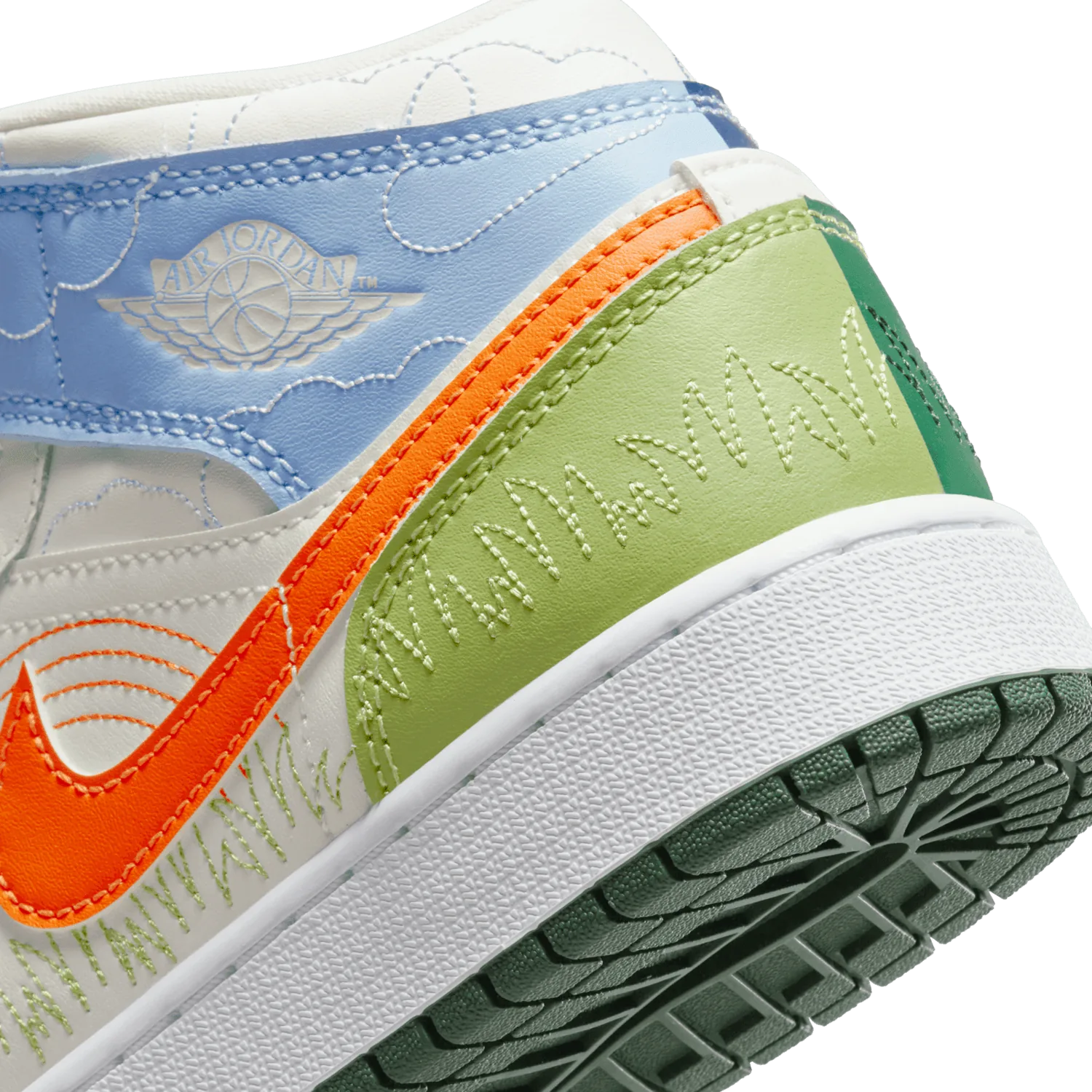 Jordan 1 Mid Stitch (GS) image 7