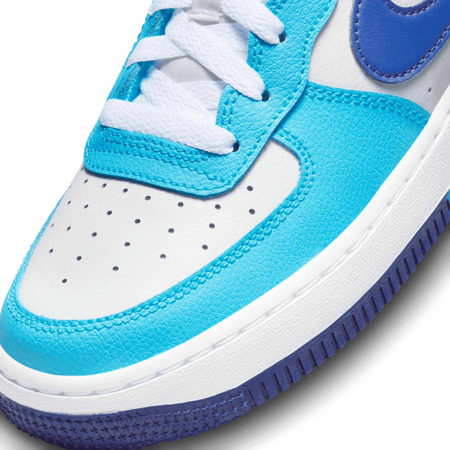 Nike Air Force 1 Low Split Light Photo Blue Deep Royal Blue (GS) image 6