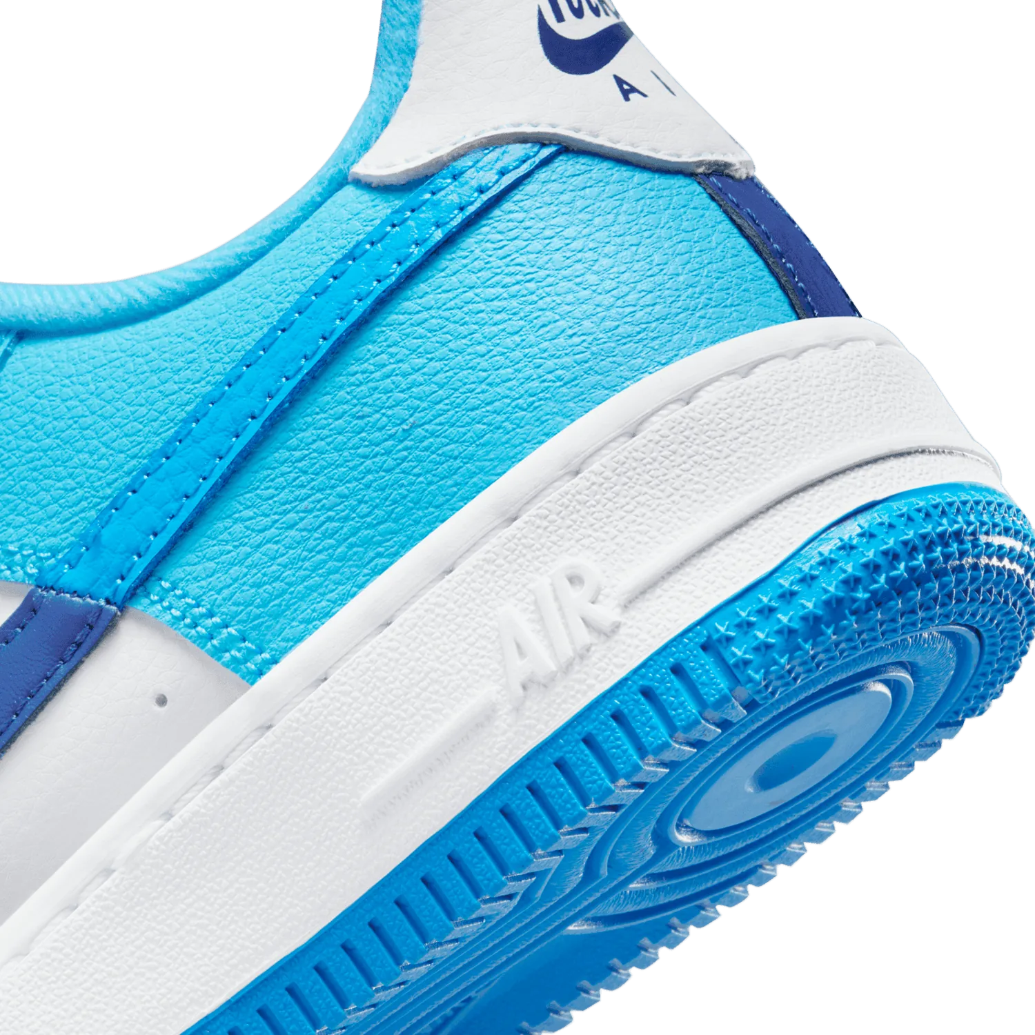 Nike Air Force 1 Low Split Light Photo Blue Deep Royal Blue (GS) image 7