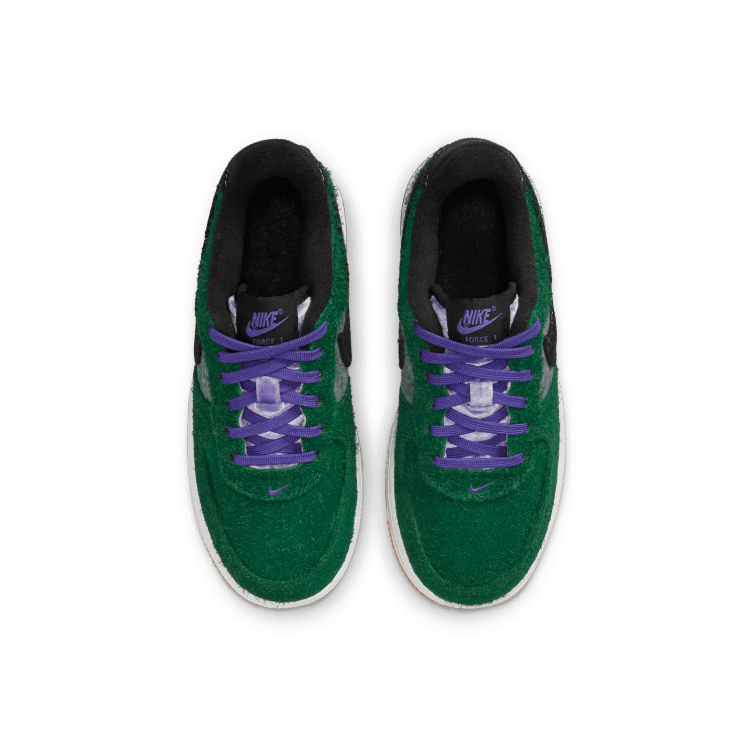 Nike Air Force 1 Low Shaggy Suede Green (PS) image 3