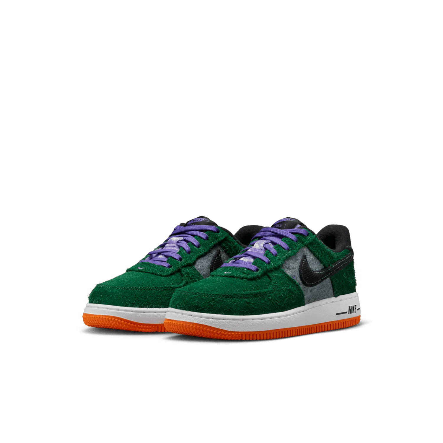Nike Air Force 1 Low Shaggy Suede Green (PS) image 4