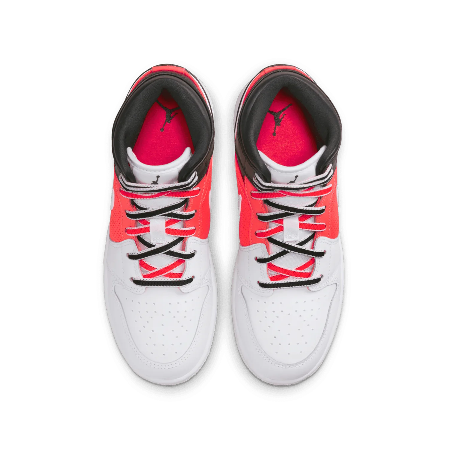 Air Jordan 1 Mid SE Black White Infrared 23 (GS) image 3