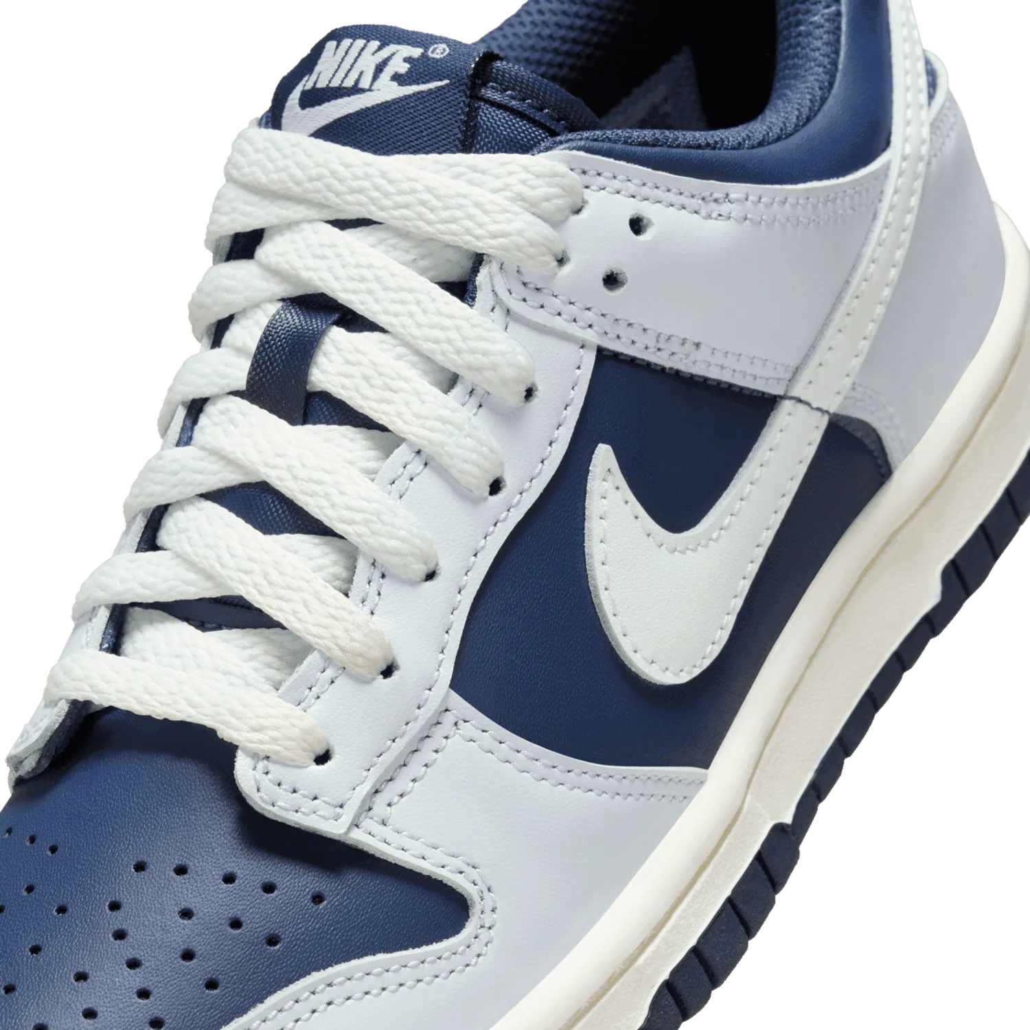 Nike Dunk Low Football Grey Midnight Navy (GS) image 5