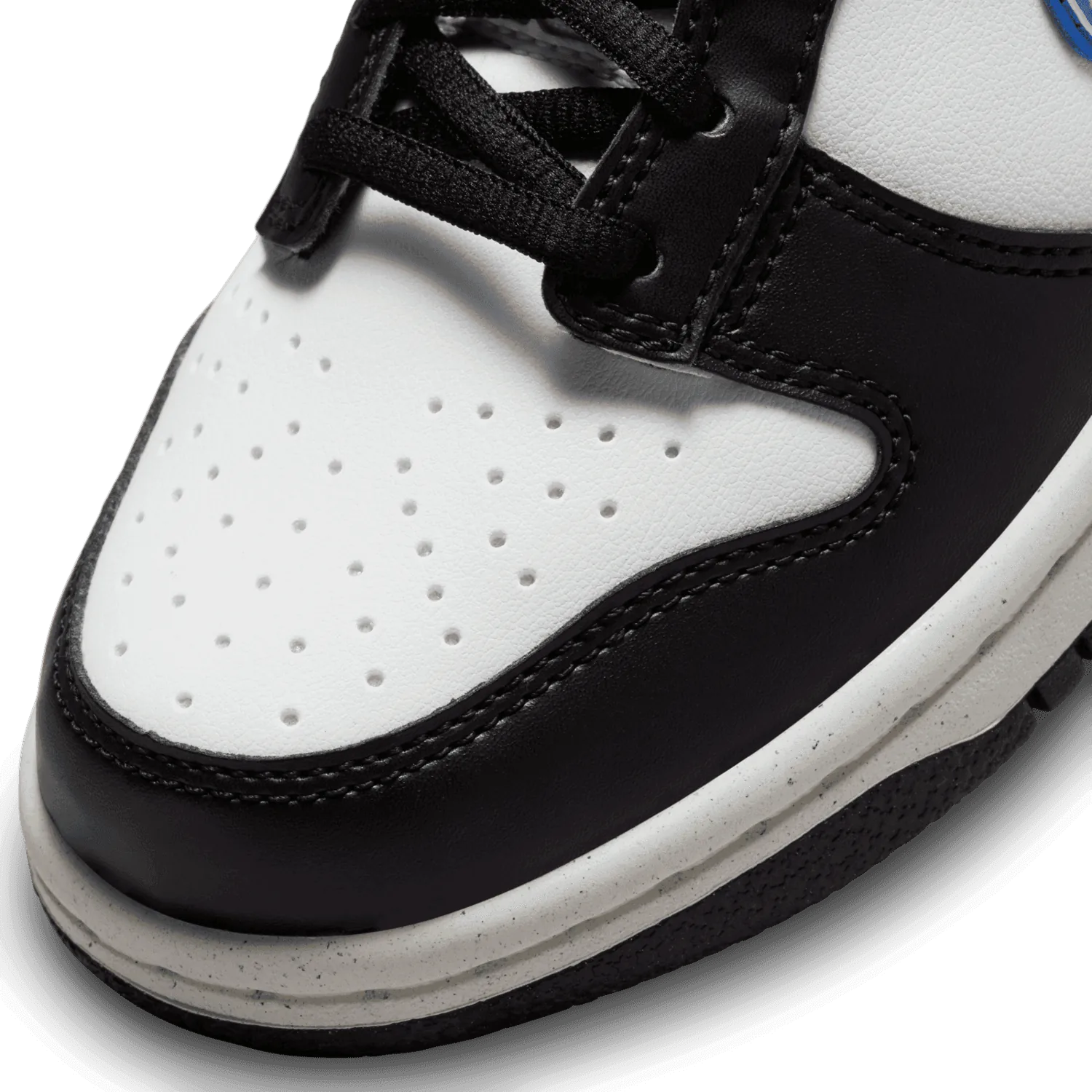 Nike Dunk Low NN TPU Swoosh White Black Royal (GS) image 6