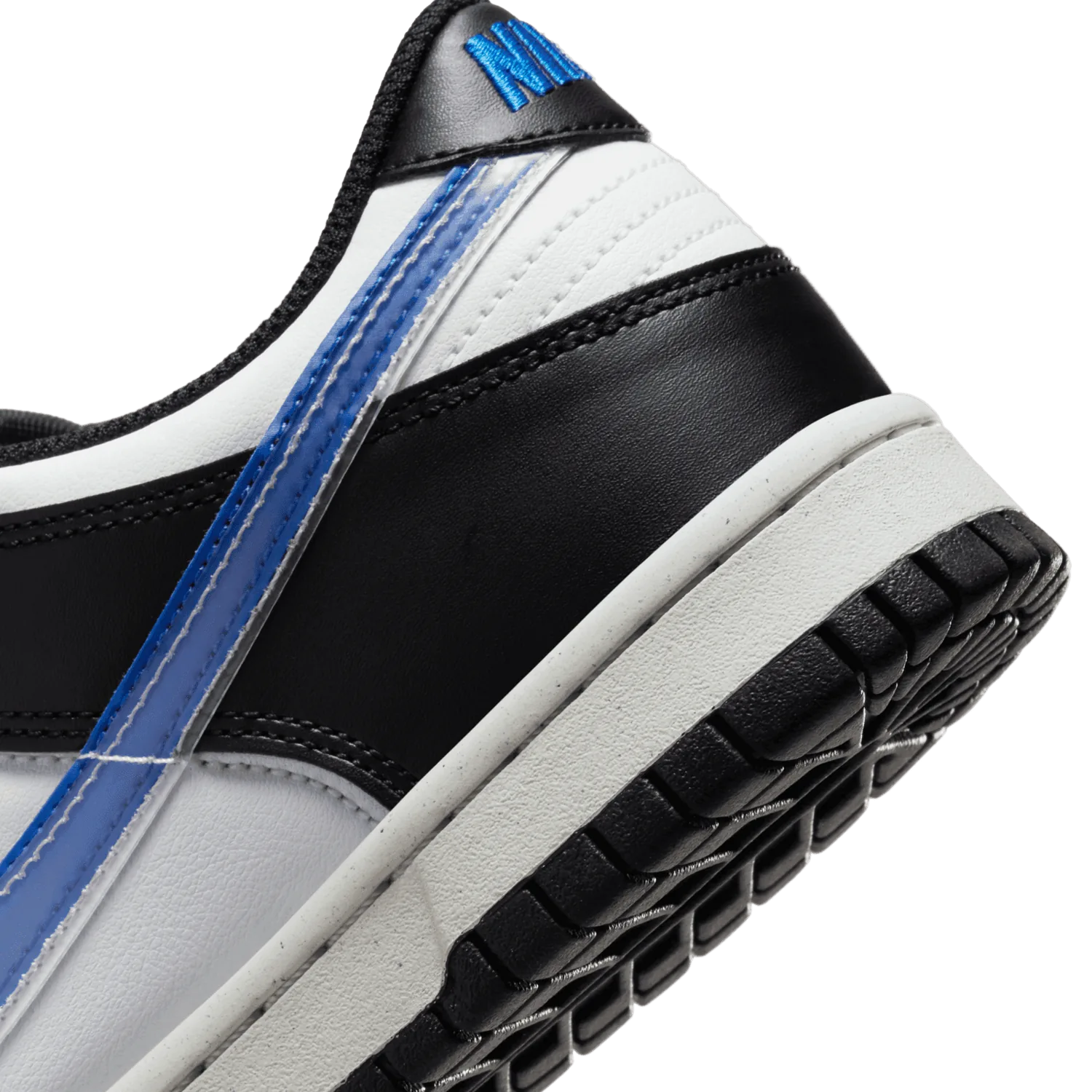 Nike Dunk Low NN TPU Swoosh White Black Royal (GS) image 7