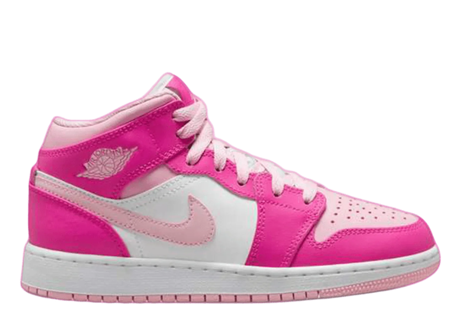 Air Jordan 1 Mid Medium Soft Pink Fierce Pink (GS)