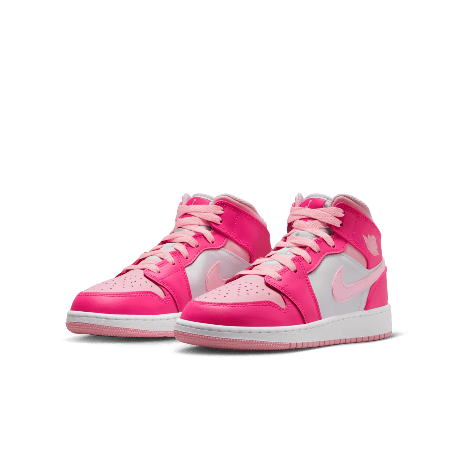 Air Jordan 1 Mid Medium Soft Pink Fierce Pink (GS) image 4