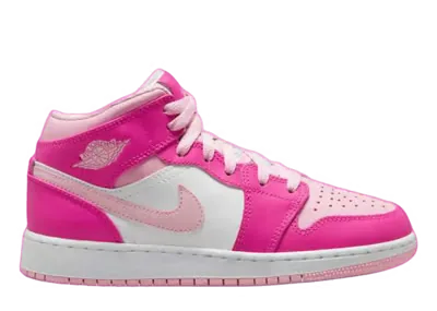 Air Jordan 1 Mid Medium Soft Pink Fierce Pink (GS)