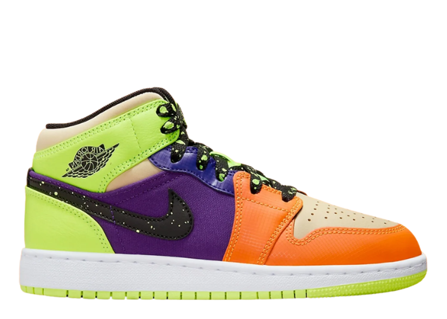 Air Jordan 1 Mid Volt Vivid Orange (GS)