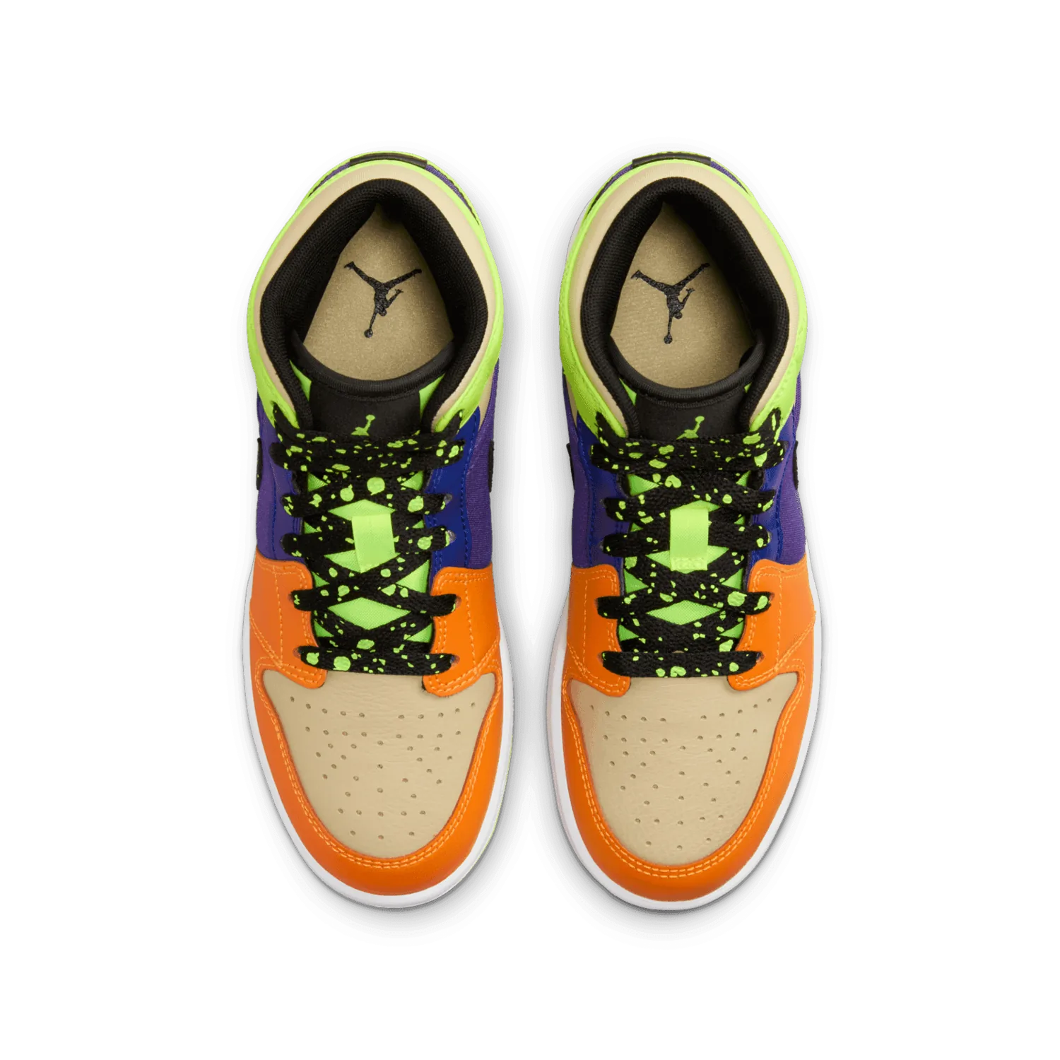 Air Jordan 1 Mid Volt Vivid Orange (GS) image 3
