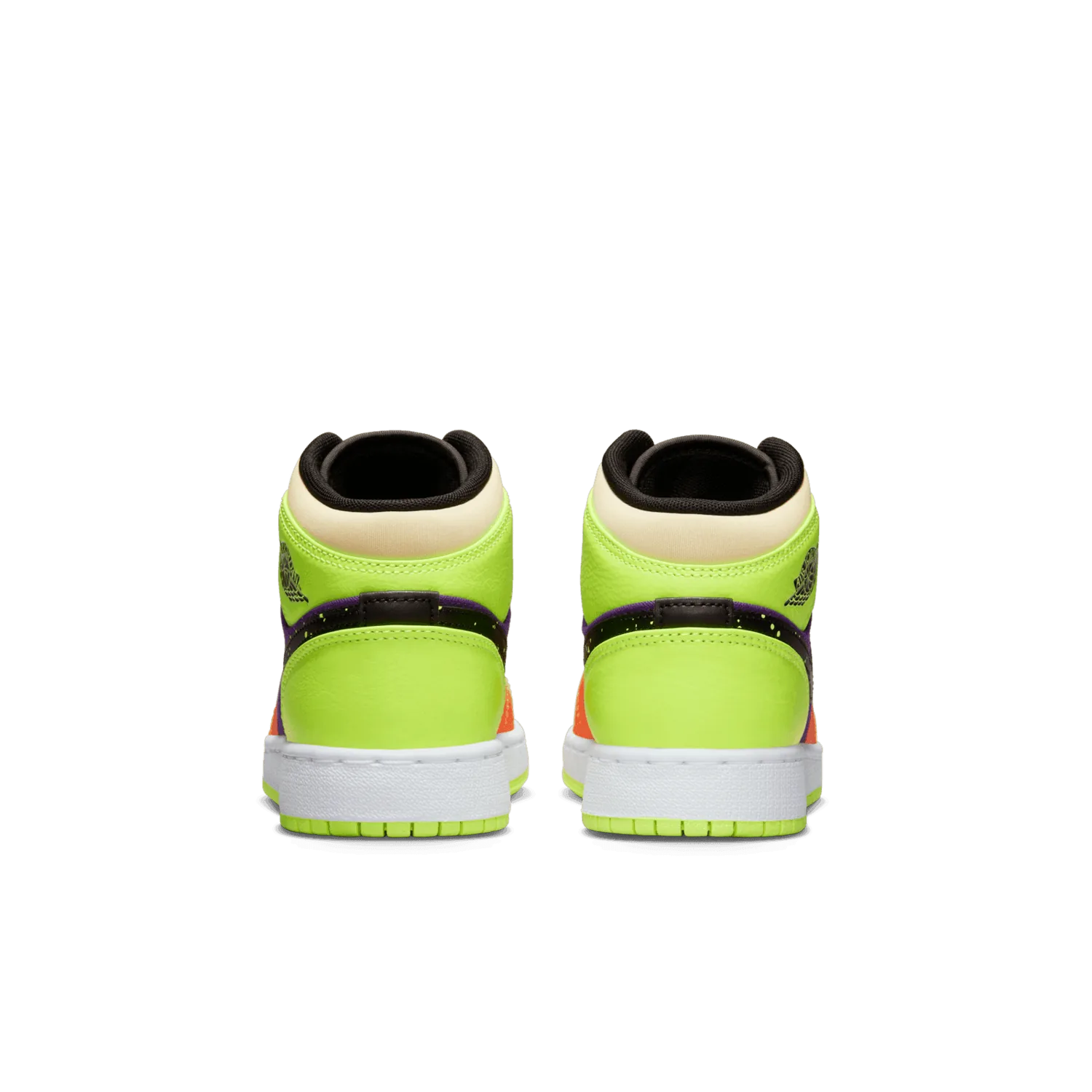 Air Jordan 1 Mid Volt Vivid Orange (GS) image 5