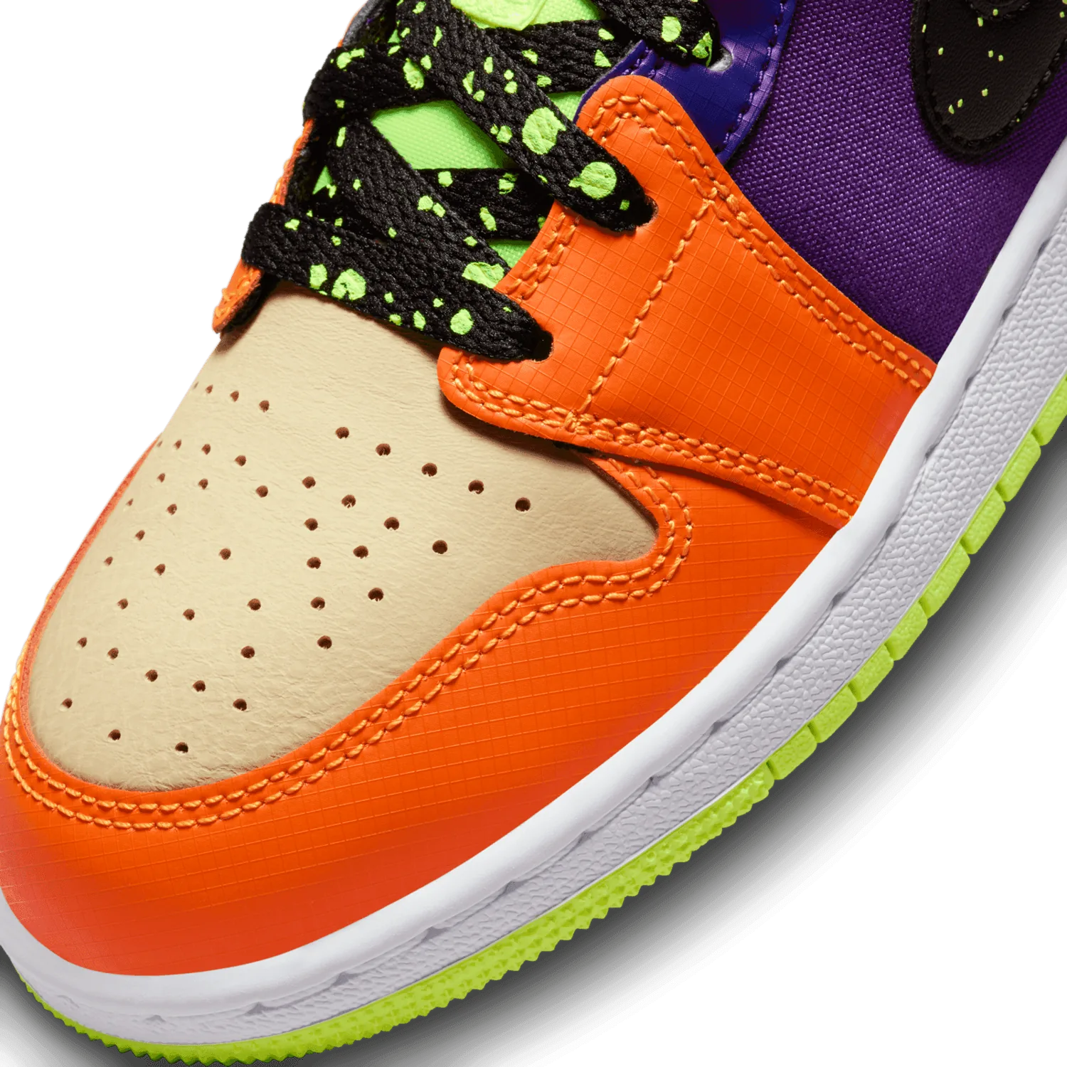 Air Jordan 1 Mid Volt Vivid Orange (GS) image 6