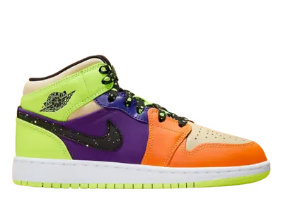 Air Jordan 1 Mid Volt Vivid Orange (GS)