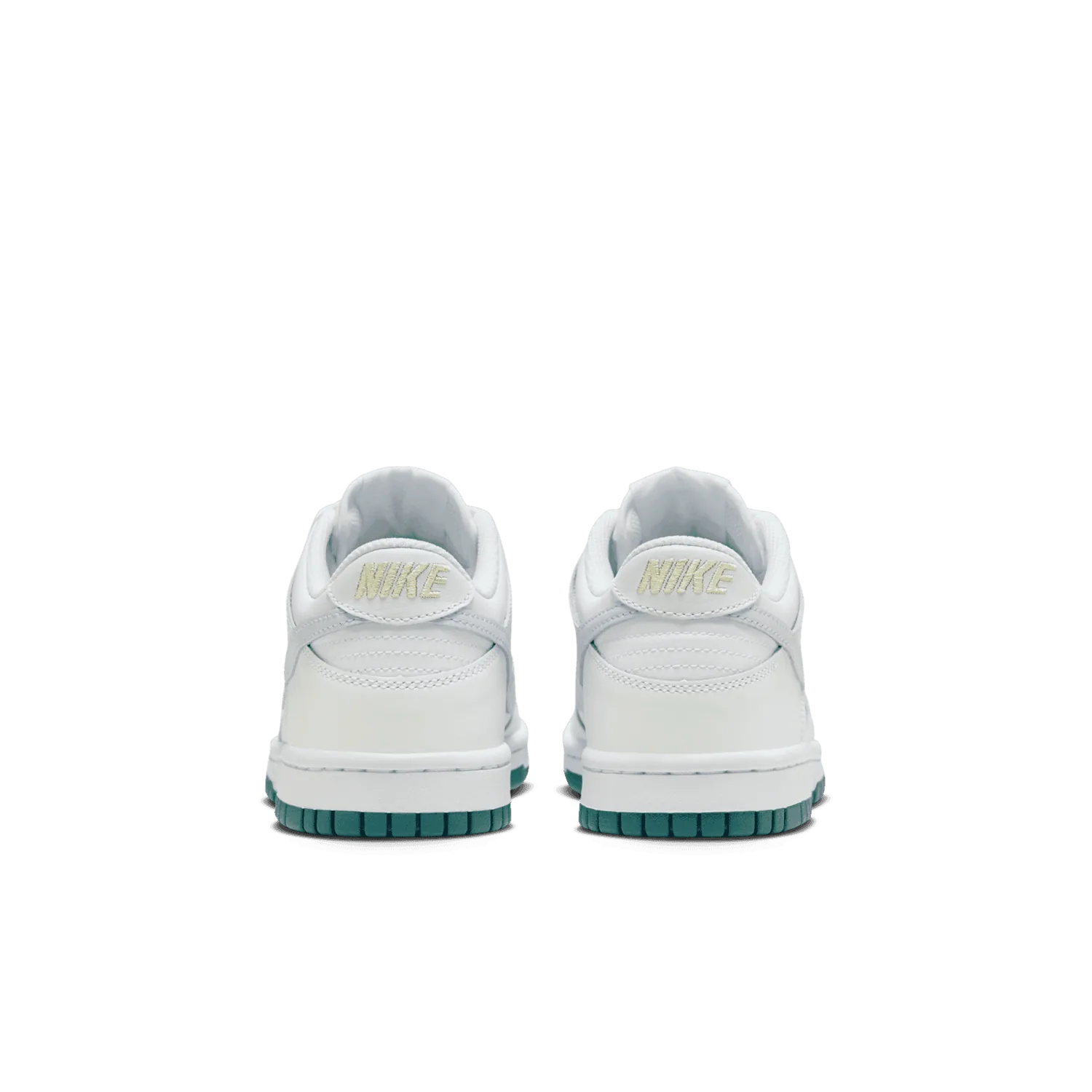Nike Dunk Low White Silver Green (GS) image 5