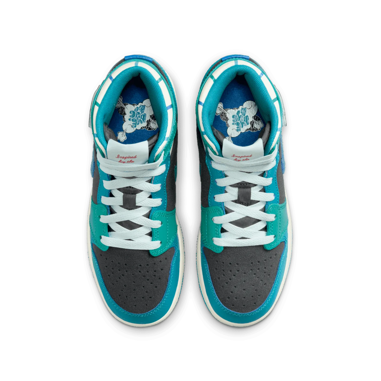 Air Jordan 1 Mid Inspired by the Greatest Aquatone (GS) image 7