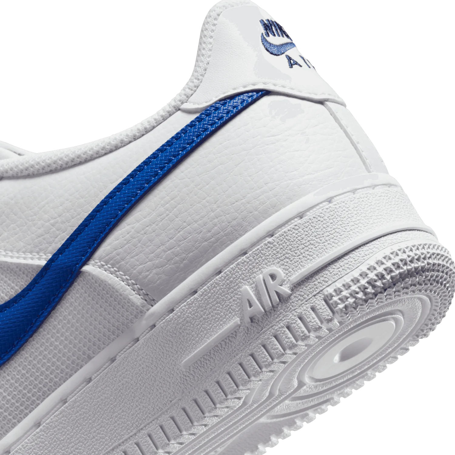 Nike Air Force 1 Low White Game Royal Midnight Navy (GS) image 7