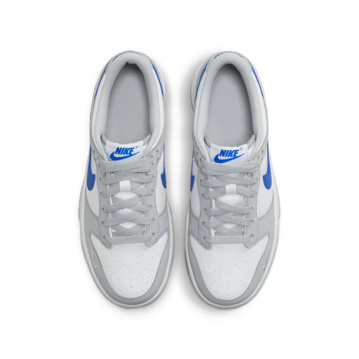 Nike Dunk Low Mini Swoosh Wolf Grey Game Royal (GS) image 3