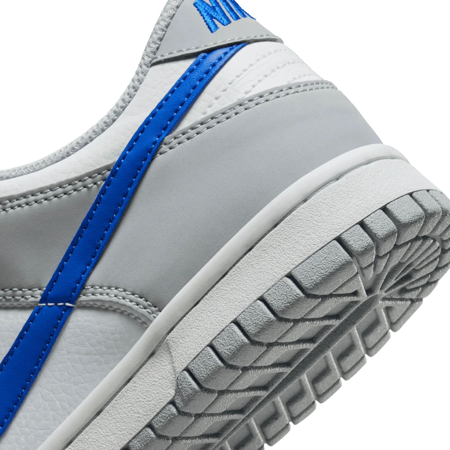 Nike Dunk Low Mini Swoosh Wolf Grey Game Royal (GS) image 7