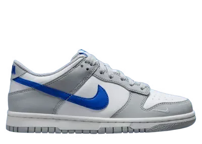 Nike Dunk Low Mini Swoosh Wolf Grey Game Royal (GS)