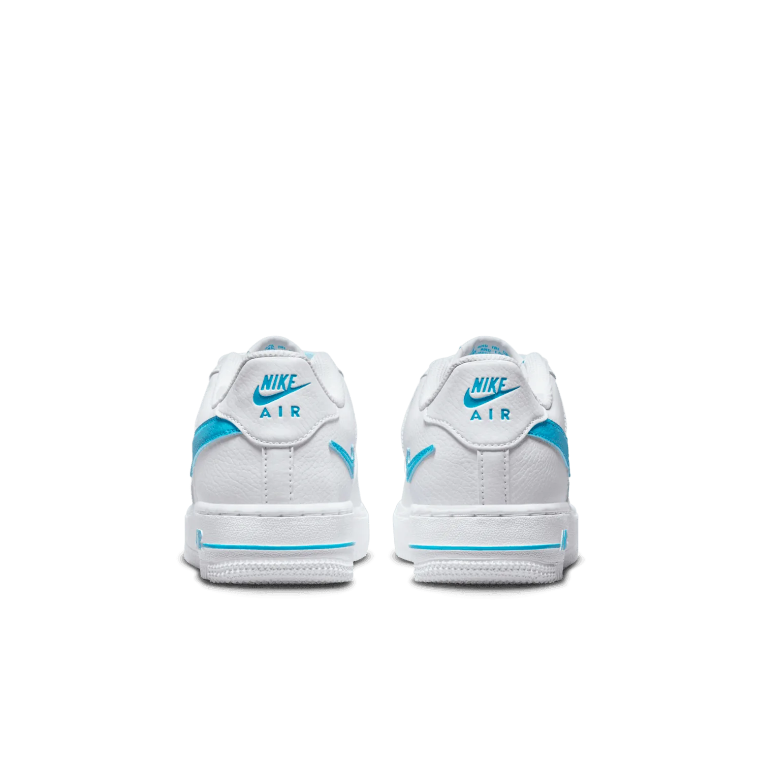 Nike Air Force 1 Low Cut-Out White Aqua (GS) image 5