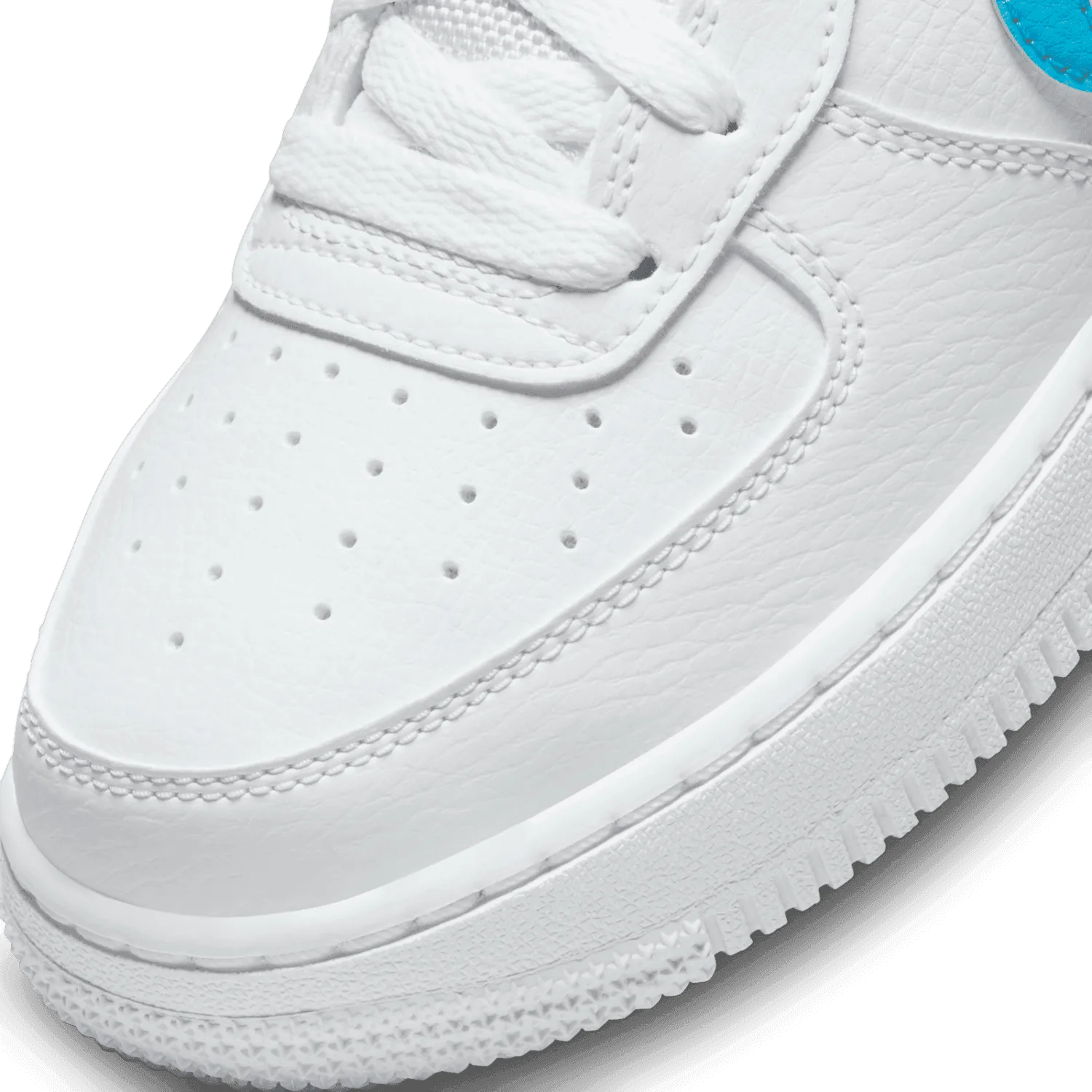 Nike Air Force 1 Low Cut-Out White Aqua (GS) image 6