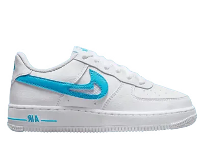 Nike Air Force 1 Low Cut-Out White Aqua (GS)