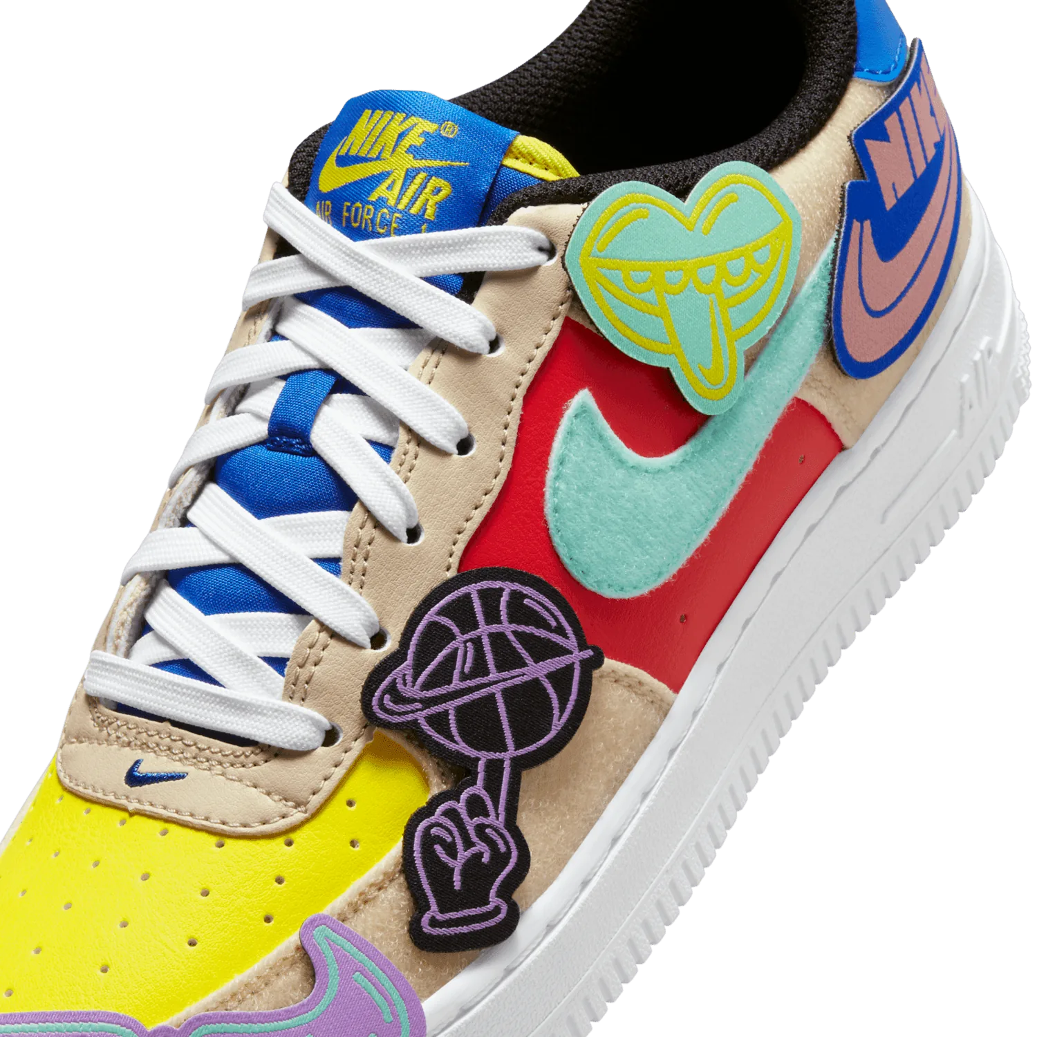 Nike Air Force 1 Low Multi-Color Velcro (GS) image 8