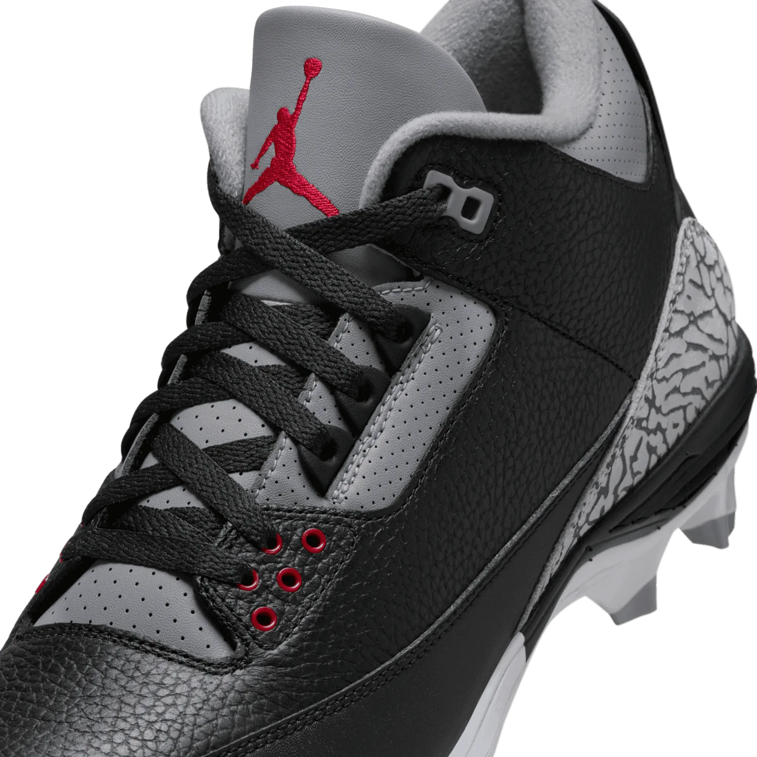 Air Jordan 3 Mid TD Cleat Black Cement image 6