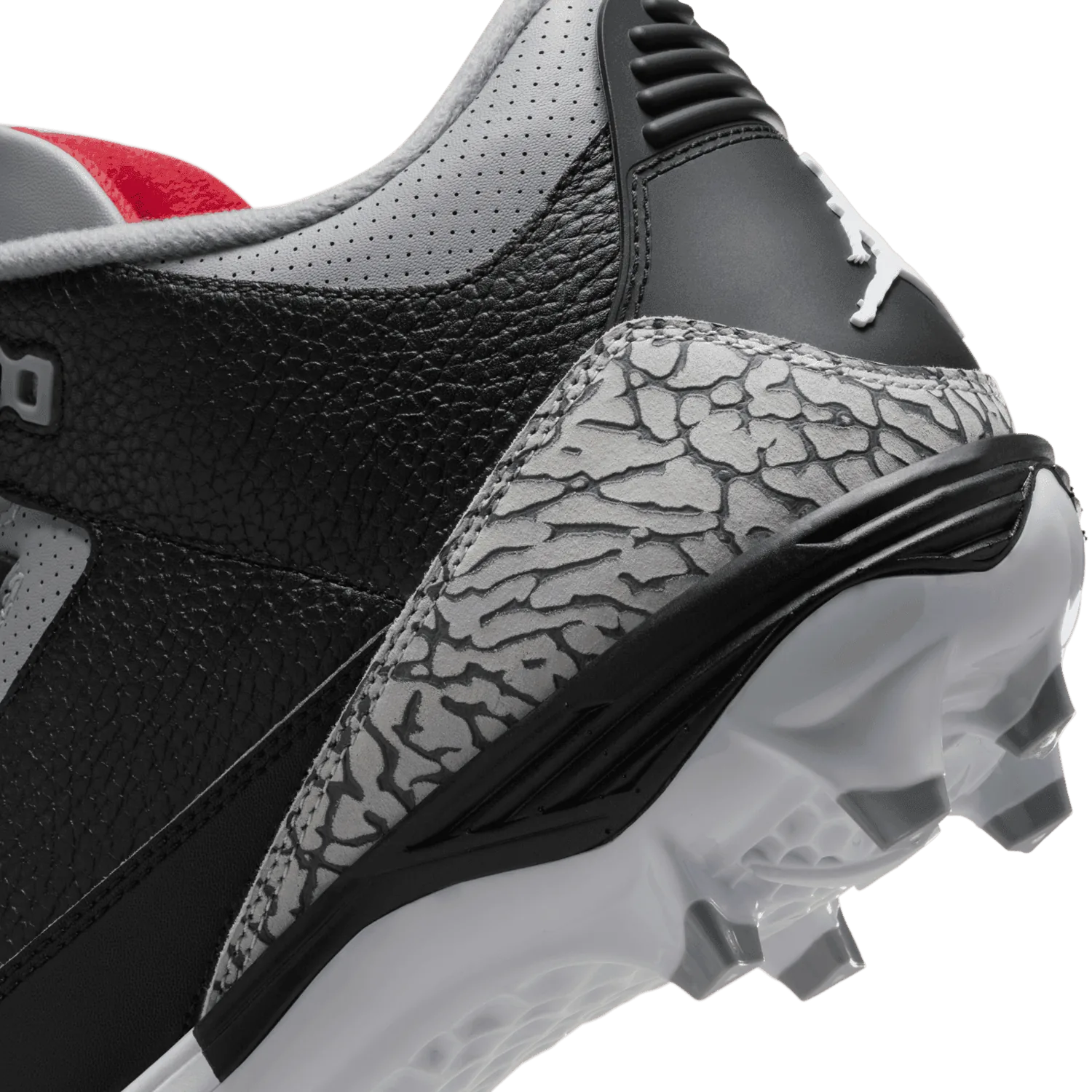 Air Jordan 3 Mid TD Cleat Black Cement image 7