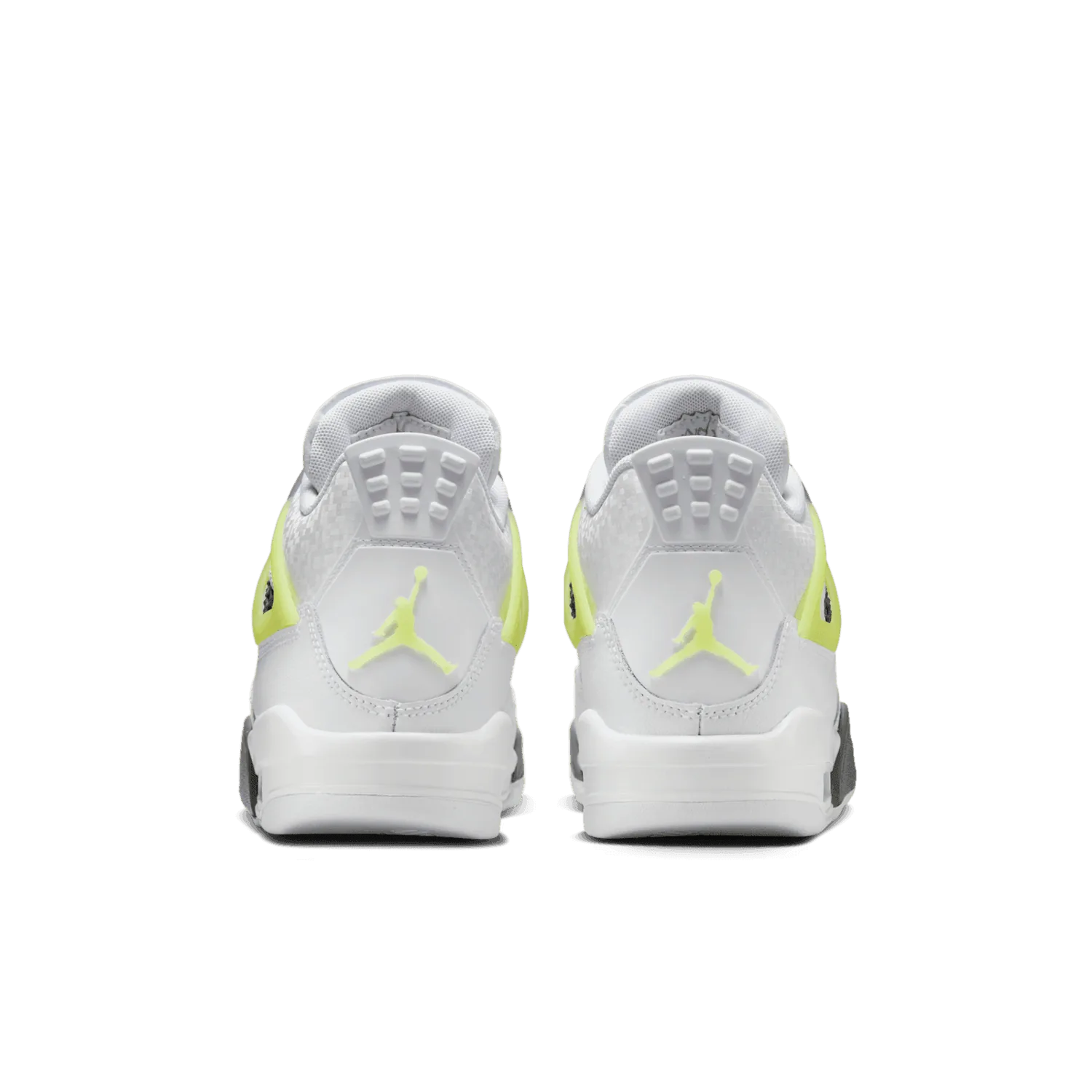 Air Jordan 4 Retro White Lemon Twist Light Graphite (GS)