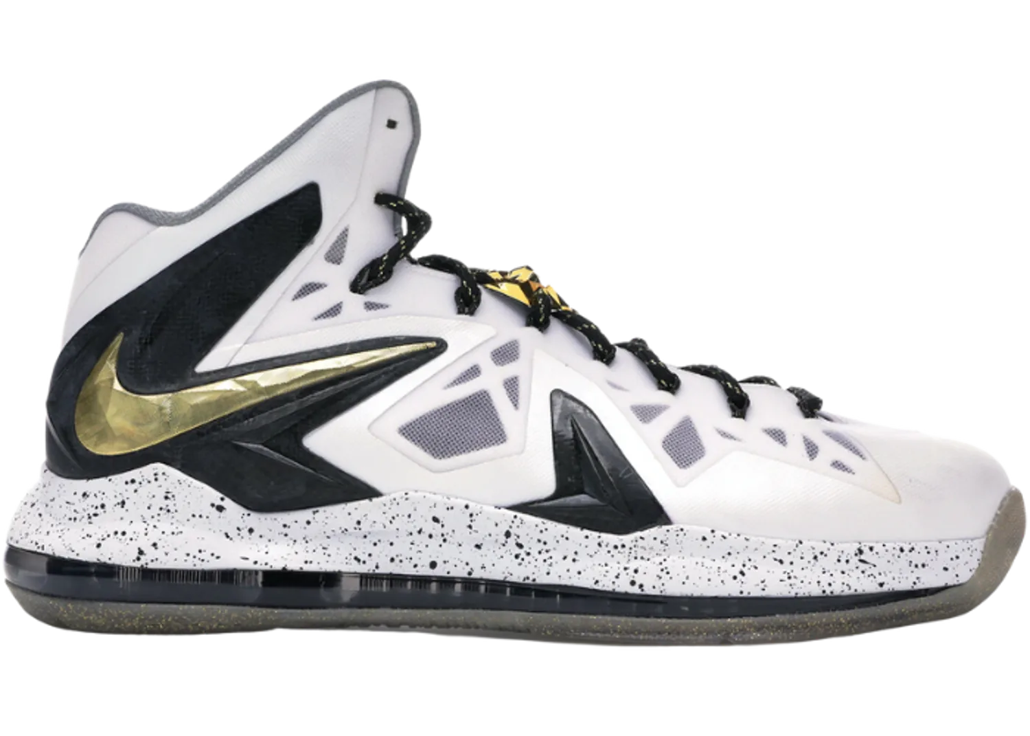 Nike LeBron X Elite+ White Gold