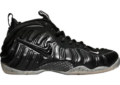 Nike Air Foamposite Pro Black Metallic Silver