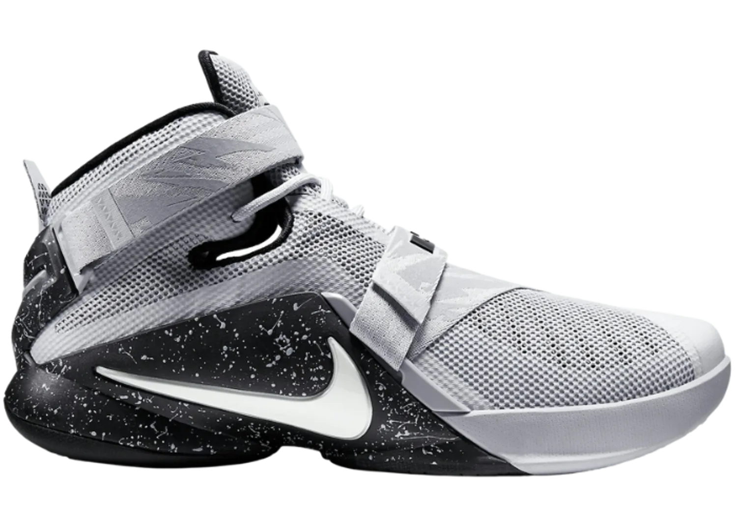 Nike LeBron Soldier 9 Wolf Grey White Black