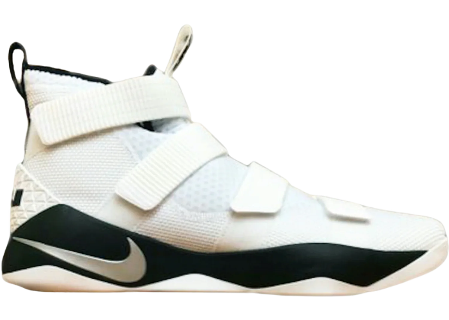 Nike LeBron Soldier 11 White Metallic Silver Black