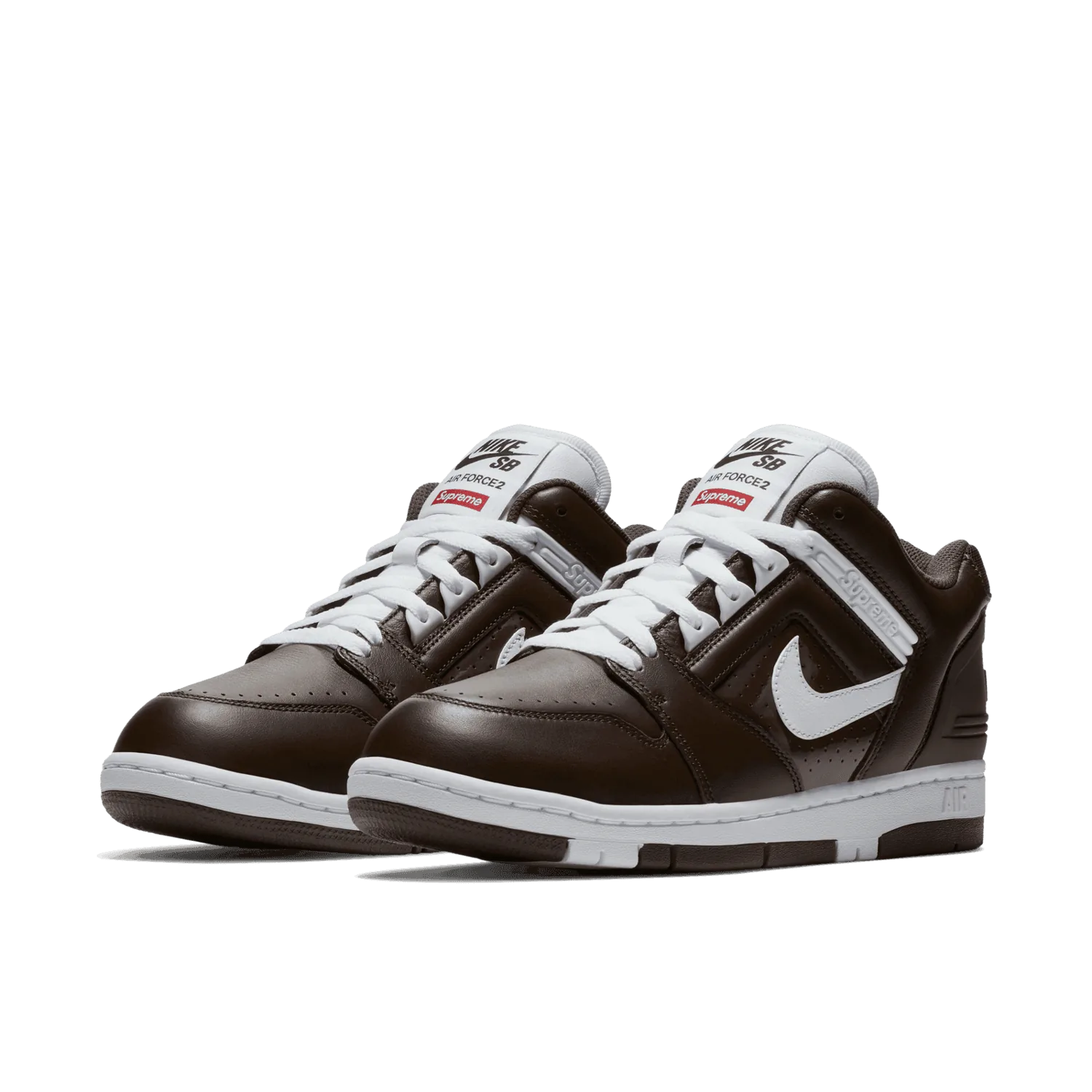 Nike SB Air Force 2 Low Supreme Brown image 4