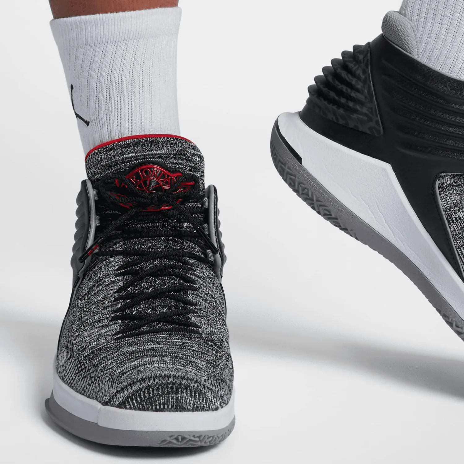 Air Jordan XXXII Black Cement image 11