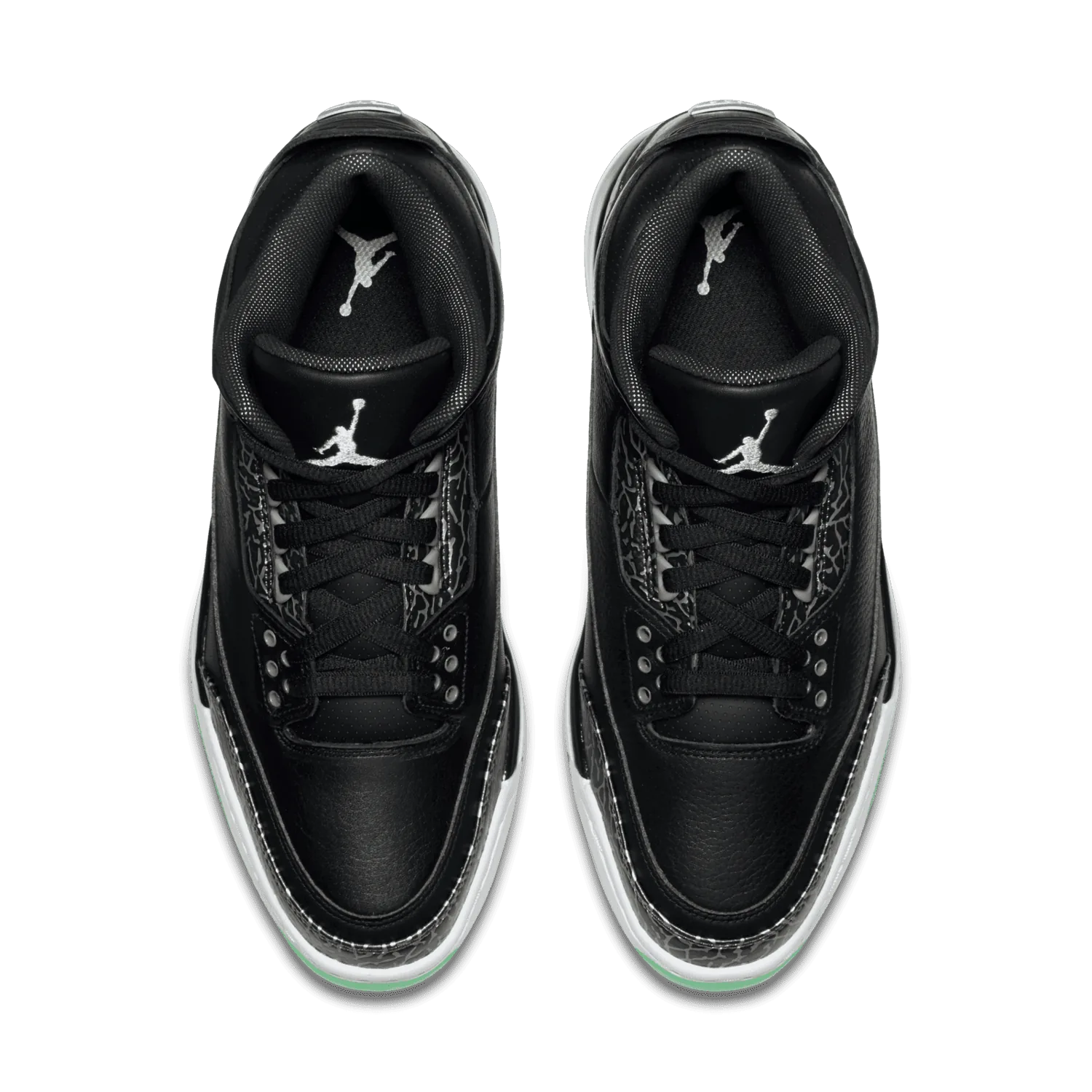 Jordan 3 Retro Golf Black Green Glow image 3