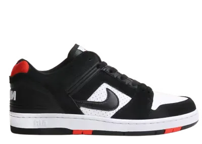 Nike SB Air Force 2 Low Black White Habanero Red