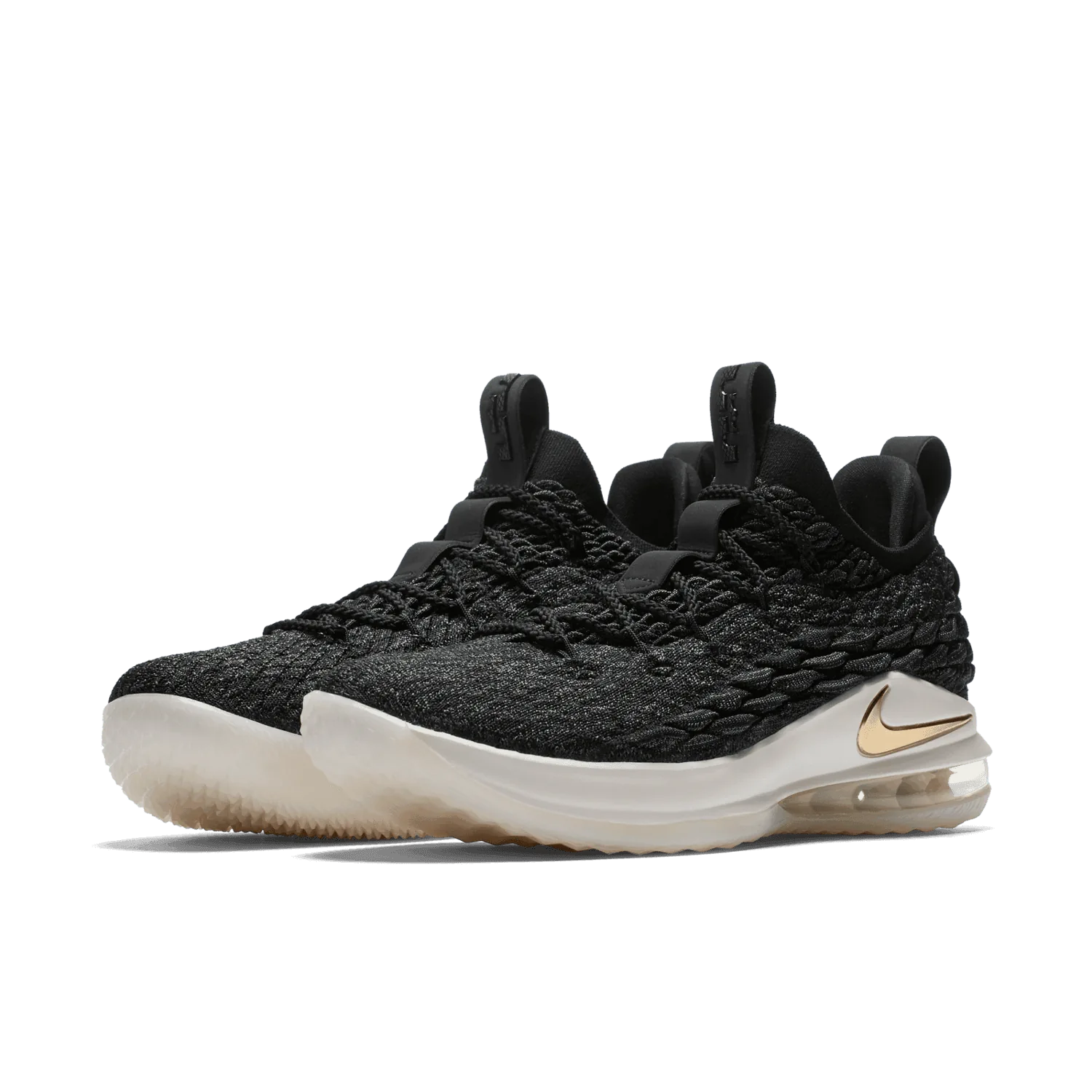 Nike LeBron 15 Low Black Gold image 4