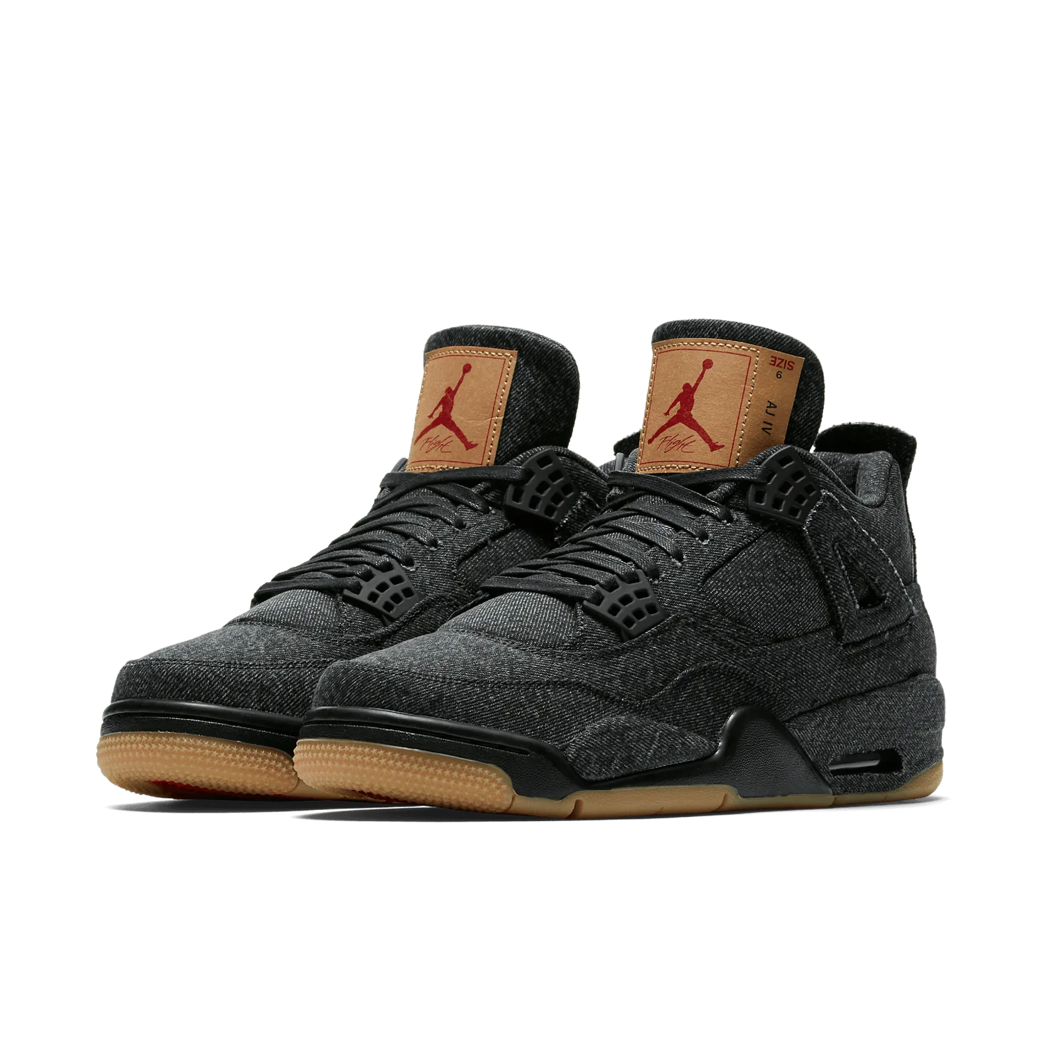 Jordan 4 Retro Levi's Black (Blank Tag) image 4