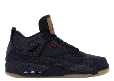Jordan 4 Retro Levi's Black (Blank Tag)