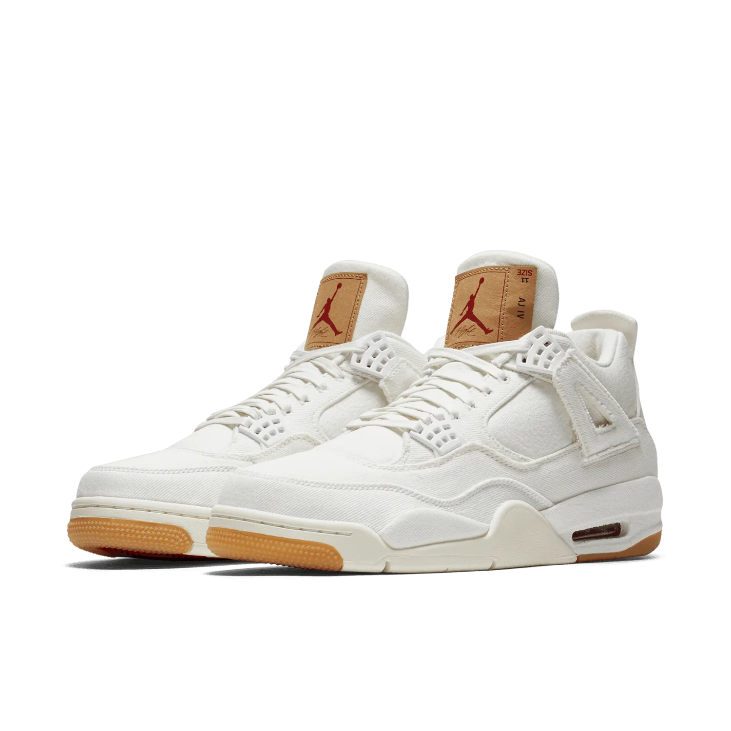 Air Jordan 4 Retro Levi's White (Levi's Tag) image 4