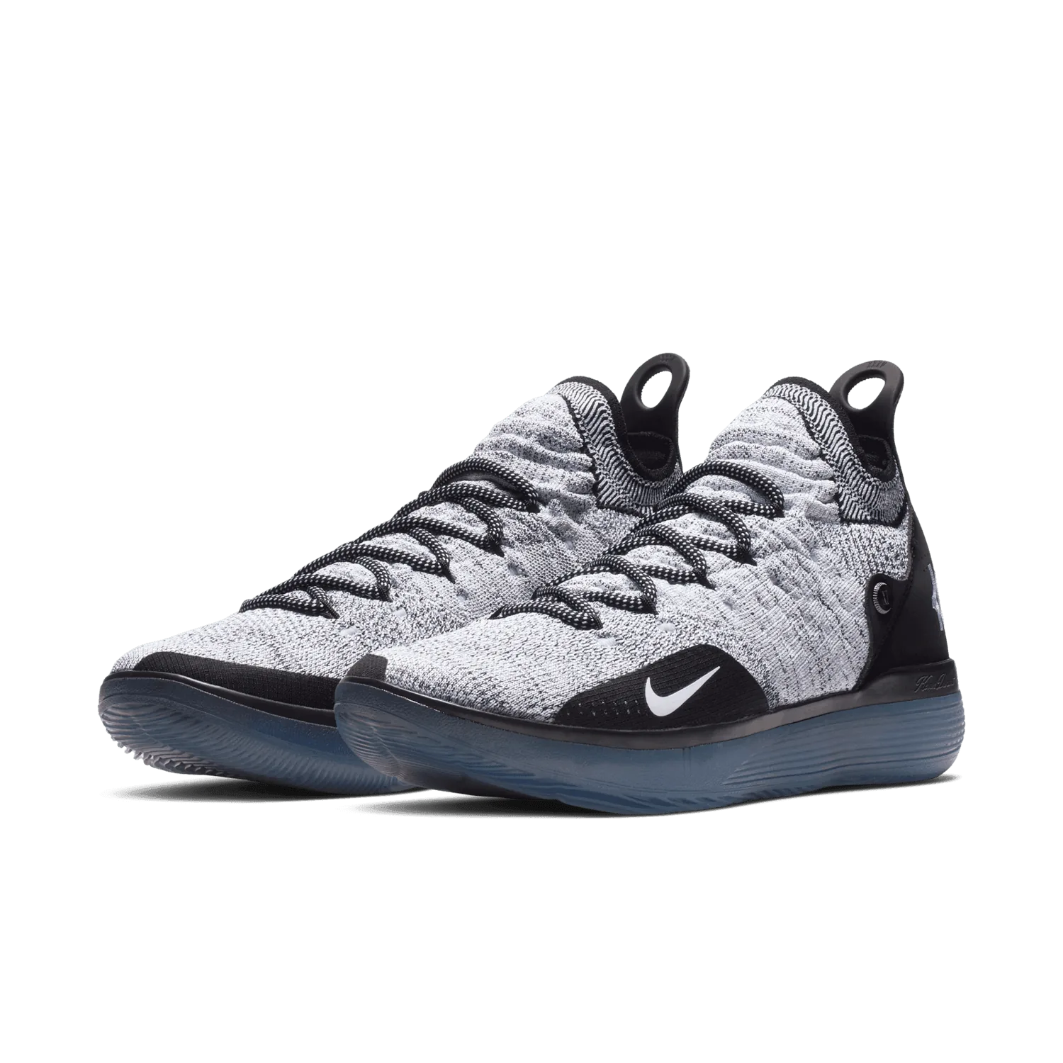 Nike KD 11 Black White Racer Blue image 4